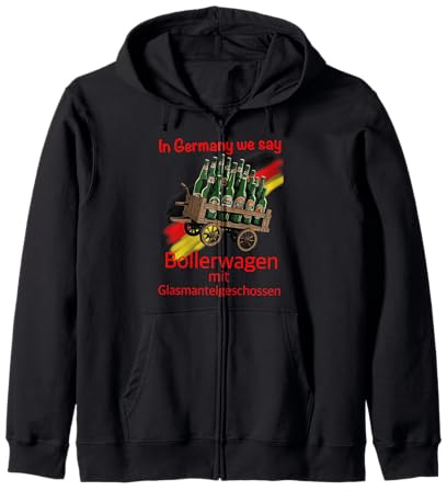 Bollerwagen Bier T-Shirt Männertag Vatertag Party grillen Kapuzenjacke