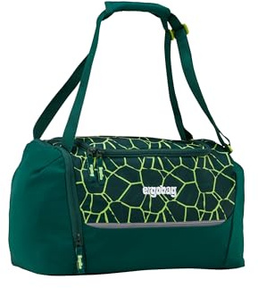 ergobag Sporttasche BärRex - Grün | 20 Liter Kindersporttasche mit Schuhfach, verschiedene Motive, ideal als Schwimmtasche für Jungen und Mädchen