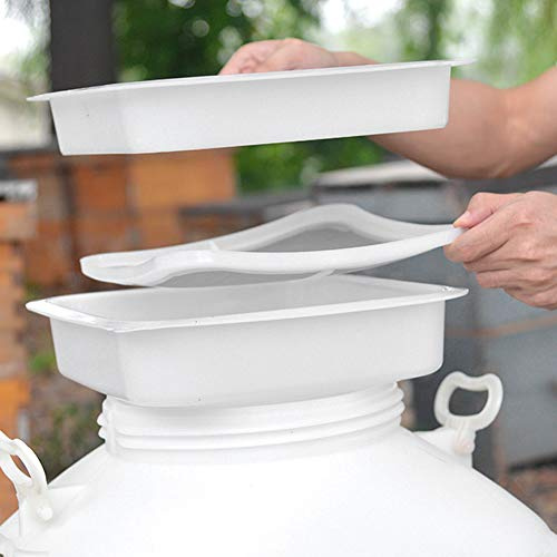 Pssopp Colador de Miel, Filtro de Miel de Acero Inoxidable de Doble Tamiz, 9 Pulgadas de Diámetro para Suministros de Apicultura y Recolección de