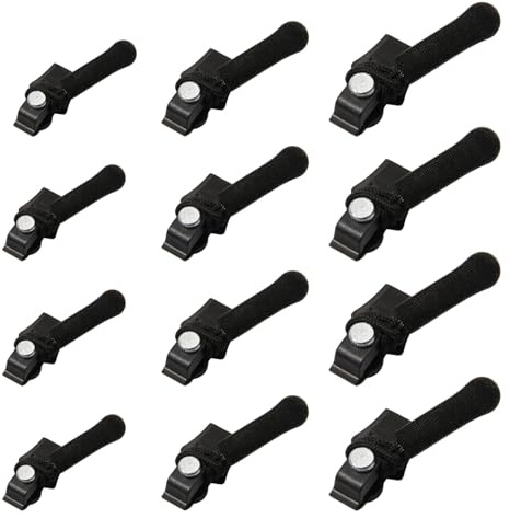 Amztour 12pcs Curseur Fermeture Eclair（S/M/L) Détachables Reparation Fermeture Eclair Kit de Réparation de Fermeture Zippée Universelle pour Couture de Vêtements, Veste, Sac à Dos