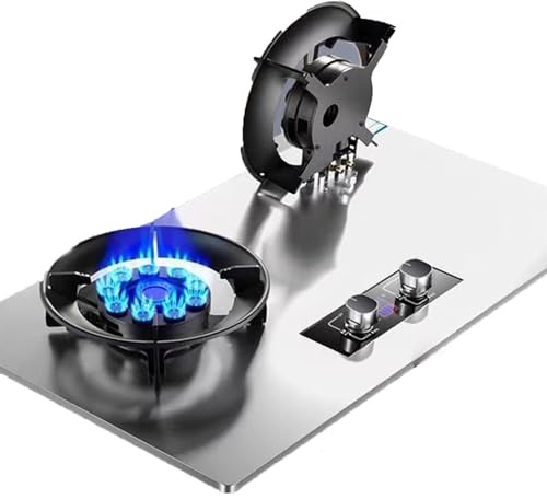 Cuisinière À Gaz 5,2 KW, Double Mijoteuse Avec Minuterie 99 Min, Compatible Avec Les Plaques De Cuisson À Poser Et À Encastrer, Réglage De La Flamme, Facile À Nettoyer(LPG)