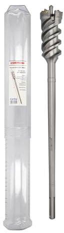 WERHE Foret perforé SDS MAX - Pour des perçages longs dans le béton et le béton armé - Tête asymétrique en carbure - Pointe de centrage - Cœur renforcé - 65 x 1000 mm
