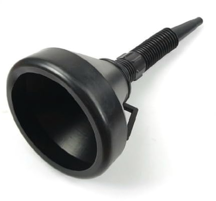 SWETRACE Embudo de Plástico Cuello Ancho para Gasolina y Queroseno con Filtro de Malla y Extensión Flexible, Adecuado para Motocicletas y Autos