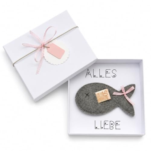 Geldgeschenk Verpackung zur Taufe Konfirmation Kommunion Geburt: rosa Mädchen, Geldgeschenkverpackung Geschenk