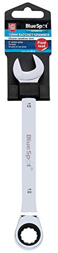 Blue Spot 05110 Ratschenschlüssel mit festem Kopf, Chrom-Vanadium, 15 mm