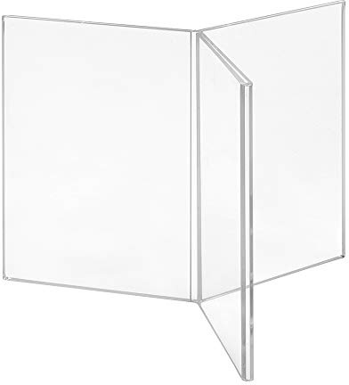 Zeigis Menükartenhalter 3-Seitig DIN A6 / Sternform - Acrylglas | Einschubformat: 6x 105x148mm oder 3x A5 mittig gefaltet / UV-beständiges glasklares Acryl / Restaurant, Bistro