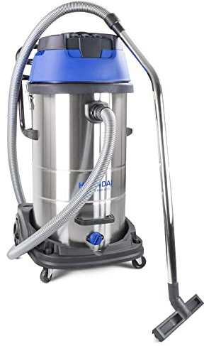 Hyundai 3000W 100L 2-in-1 Wet & Dry Vacuum Cleaner – Powerful Industrial Vac with HEPA-Type Filtration, 5m Power Cable, Large Tank Capacity & 3 Year Warranty