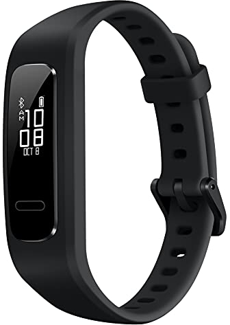 Huawei Band 4e Active wasserdichter Bluetooth Fitness- Aktivitätstracker mit Basketball Leistung Tracker, PMOLED Schwarz-Weiß-Display mit Touchscreen, Graphite Black