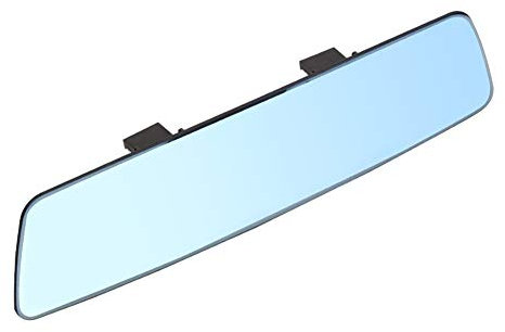 Ekakashop Auto Rückspiegel Blendschutz Sicherheitsspiegel Anti-Blendung rahmenloser Innenspiegel Universal Weitwinkel Panorama Rückspiegel Large Vision Spiegel für Auto Boot SUV,280mm