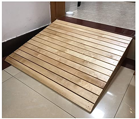rampas para silla de ruedas Rampa de umbral 13cm / 15cm / 18cm / 20cm / 25cm de gran altura, Madera Rampas de entrada para sillas de ruedas, Rampa de bordillo de movilidad para calzadas / aceras / esc