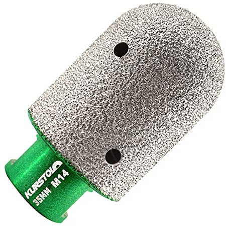 KURSTOL Fraise diamantée - Diamètre: 35 mm x M14 trépan diamant Pour agrandir le façonnage rond biseauté existant en porcelaine, céramique dure, granit, marbre rond