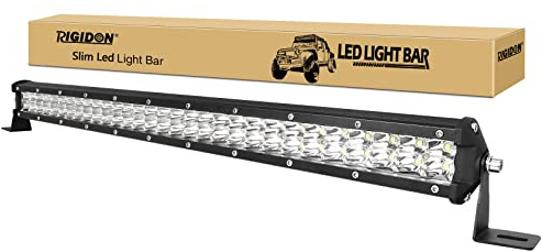 RIGIDON 24 Zoll 60cm 180W Spot außen alu led lichtleiste, 12V 24V lightbar | 6000K, wasserdichte, offroad beleuchtung, arbeitsleuchte, zusatzscheinwerfer, für auto ATV KFZ LKW SUV 4x4 fahrzeuge traktor