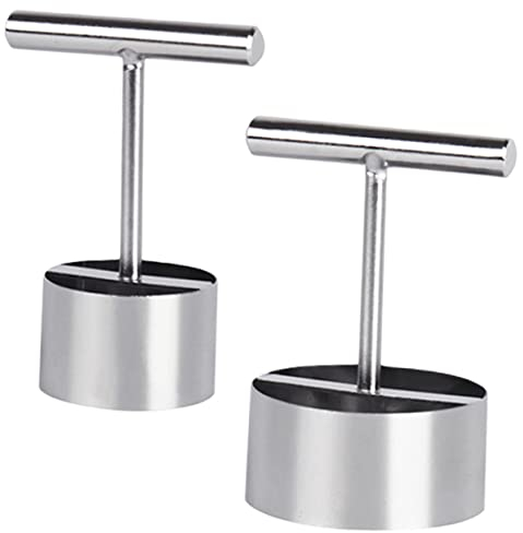 BIUDECO 2pièces Outil Corer Fruits Inoxydable Extracteur Noyau Pommes Poires Pratique Cuisine Maison