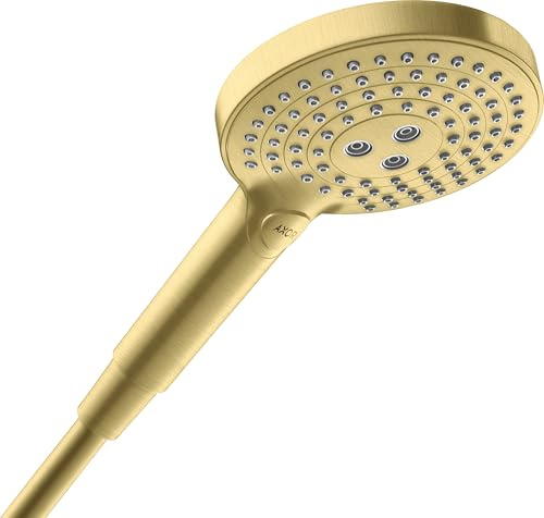 hansgrohe Handbrause EcoSmart Axor innenl. Wasserf., 120mm, 3jet, brush. br