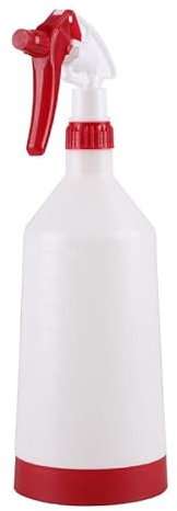 Pulvérisateurs Pulvérisateur déclencheur, 1 L, blanc + pompe multi-usure rouge pulvérisateur de pression - 1 litre petit pulvérisateur for les plantes intérieures, nettoyage, extérieur, engrais de jar