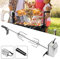 YRHome 117cm BBQ Drehspieß Grillspieß Set Edelstahl mit Motor, passend für Gasgrill mit 2X Gabel Fleischklammer,Griffstück und Motor Elektrischer Drehspieß Drehspiess,220V - 240V,Universal Grillspiess