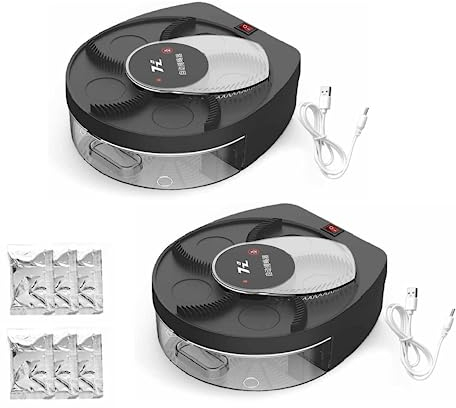 MAGIC SELECT 2X Elektrische Fliegenklatsche 360° drehbar. Elektrische Fliegenfalle mit USB-Stecker und Wandhalterung für Zuhause, Küche, Restaurant, Hotel, Bar.