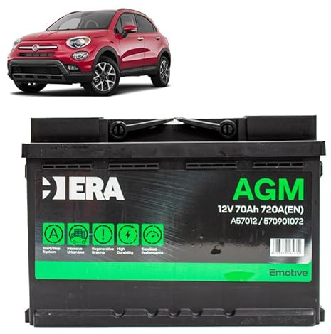 Batteria 70Ah A.G.M. per Fiat 500X 2.0 gasolio 2014+