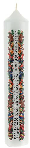 Adventskerze für 24 Tage, 265x50 mm