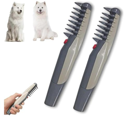 Petsboro Mataway E-Comb, Lifweb Mataway E-Comb, Petboro Mataway E Comb, Petsboro Mataway E Comb, Electric Pet Grooming Comb, Pet Hair Knot Remover - Groom Body, Paws & Face with Ease (2PC)