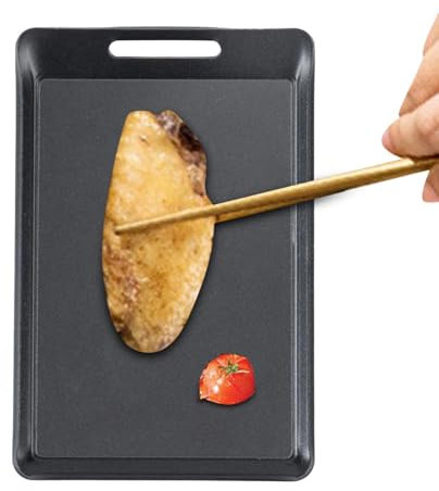 TABSIRAH Grilled Meat Plate - Rectangle Microwave Bacon Grill Tray | Microwave Food Grill Tray, BBQ Vegetable Serving Tray for Outdoor Eggs Seafood