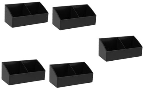 MAGICLULU 5Er-Box Aufbewahrungskiste Trichter kleine Tonne Sirup Würze Teebeutel Zuckerbeutel halter für zuckerpackungen Gewürzpaket-Organizer pp Black