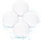 4pcs Boules Absorbantes d'Écume pour Jacuzzi et Piscine, Boules de Nettoyage d'Écume Plongeantes Blanches Boule de Détartrage Absorbeur d'Écume Lavable pour Piscine et Baignoire