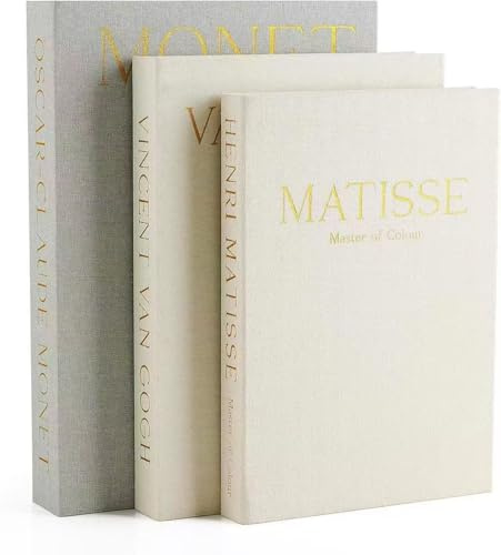 kroucoco Decorative Faux Books - Set of 3 Linen Storage Boxes for Coffee Table, Bookshelf & Home Decor (Sage-beige)