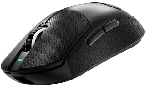 ATTACK SHARK X8ULTRA Mouse with Grip Tape for Large Hand, 55g Superlight, PixArt PAW3950MAX Gaming Sensor, BT/2.4G Wireless/Wired, Adjustable DPI up to 42000, 500mAh Battery (Black)