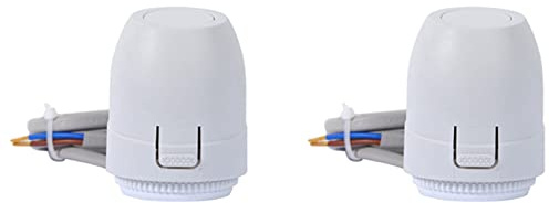 Uikdjgu 2X Valvola di Riscaldamento Un Pavimento NC AC 230V Collettore Attuatore Termico Elettrico per Termostato di Riscaldamento Un Pavimentofloor