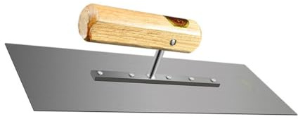 SOPOTUTU Spatola per Stucco Muro con Manico in Legno Frattone Rasatura Efficiente per Intonacatura e Finitura Cementizia Strumento Piatto per Cartongesso e Muratura