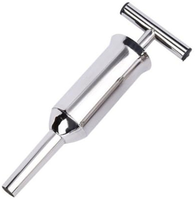NUOBESTY Kit Insaccatrice per Salsicce in Acciaio Inox 201 Grande Tubo di Riempimento per Salsicce Resistente per Cucina Domestica Strumento per Preparazione Carne Macinata Tacchino