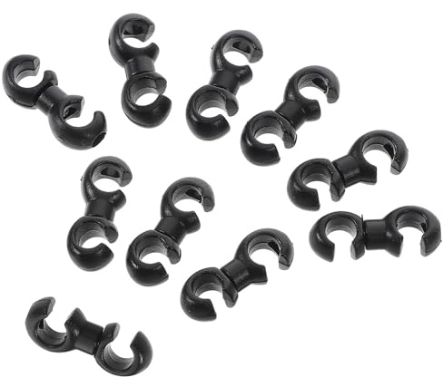 SOPOTUTU Clip a S per Cavi Bici 10 Pezzi, Morsetti per Tubo Freno e Cambio Bicicletta, Fermacavi per Mountain Bike e Bici da Strada, Accessori Ciclismo per Gestione Cavi e Montaggio