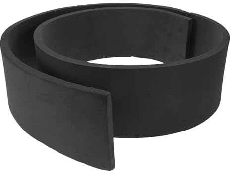FOMIYES Tira de Goma Recambio para Escobilla de Suelos, Flexible y Resistente de Eva de Alta Elasticidad, Color Gris, para Limpieza en Canchas de Tenis y Baloncesto, 1 Unidad