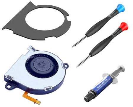 ElecGear Internal Cooling Fan Replacement for Nintendo Switch 1 OLED (2021 Model HEG-001), CPU and Case Fan with Repair Tool Kit JIS00 Y00 Screwdriver