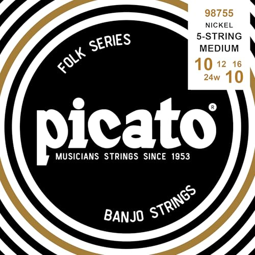 Von Picato 98755 Nickel String Banjo Schlaufenende, von 5 Stück