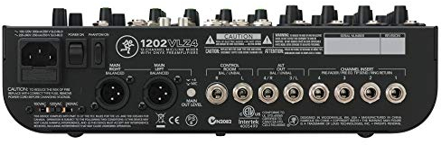MACKIE 1202VLZ4 Mezclador Compacto Analógico de 12 Canales Con Legendarios Preamplificadores de Micrófono Onyx