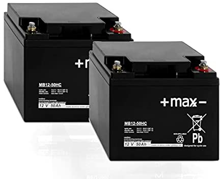 Akku kompatibel Elektromobil E Scooter Sterling Opal 24V 2x 12V 50Ah AGM Blei