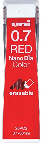 Uni Druckbleistift führen nanodia Farbe 0,7 mm rot