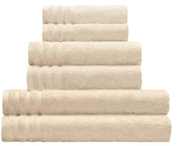 Kleine Wolke Frottier Handtuch ROYAL Sandbeige 50x100 cm | OEKO-TEX, 500 g/qm, vegan ohne tierische Bestandteile hergestellt, mit Aufhängeschlaufe, bei 60° C waschbar, 100% Baumwolle