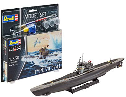 Revell 65154 Model Set Deutsches U-Boot Type VII C/41 1:350