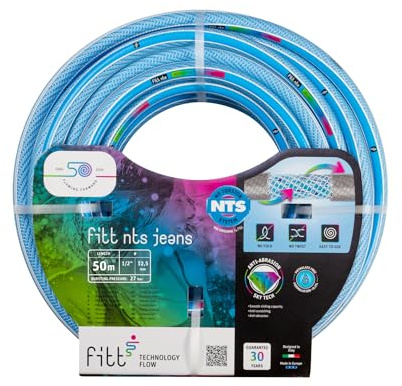 FITT NTS JEANS 5/8 (15mm) 50 m - Robuster und Flexibler Gartenschlauch für eine Intensive Nutzung