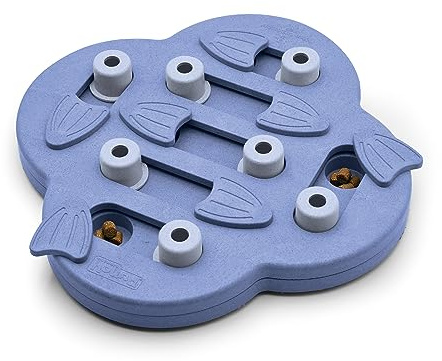 Outward Hound by Nina Ottosson Dog Hide N' Slide Treat Puzzle Enrichment Toy, Level 2 Intermediate, Purple, Composite