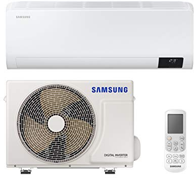 Samsung Luzon, Climatizzatore Monosplit Pompa di Calore, 12000 BTU, GAS R32, AR12TXHZAWKNEU+AR12TXHZAWKXEU, [Classe di efficienza energetica A++/A+]