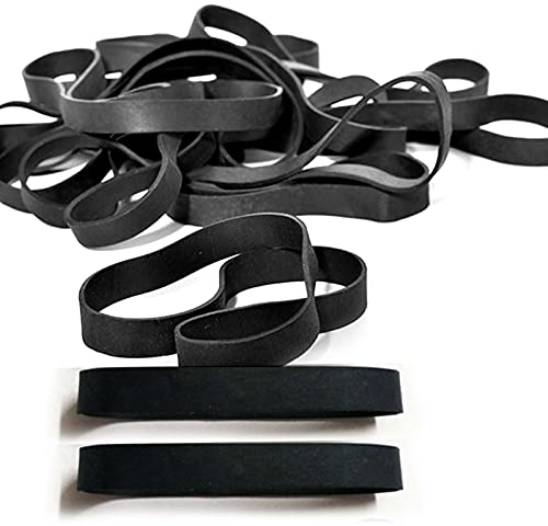 Gsrhzd 30 PCS Rubber Band, Black Elastic Bands, Suitable for File Organization in Home or Office(Black)