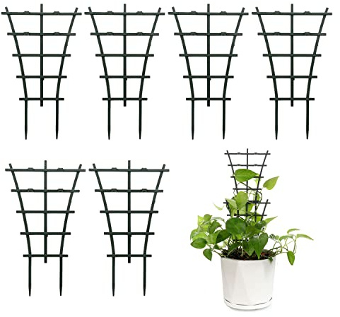 Feitore 6Pcs Indoor Plant Trellis for Climbing Plants Outdoor, Stackable