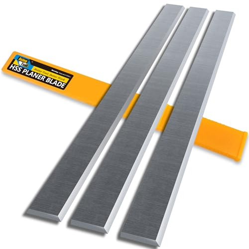 13-1/8 Inch Jointer Planer Knives Blades for Delta RC-33, DC-33 Rockwell Jointer Planer 13-1/8 x 1 x 1/8 3pcs
