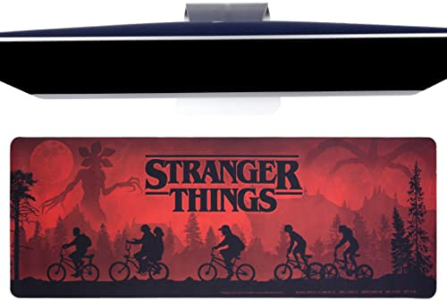 Paladone Stranger Things logo skrivbordsmatta | Officiellt licensierad Stranger Things-varor | Skräckfilmvaror från Netflix originalserien, XL