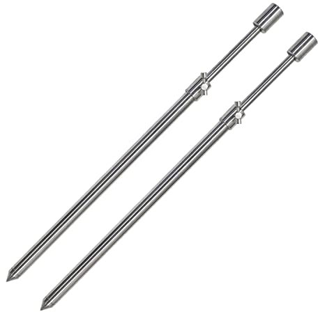 Angel Domäne Stainless Steel Edelstahl Bankstick 30-50cm - 2 Stück