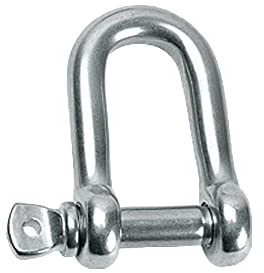 Baceyong M12 (1/2) Schäkel, 304 Edelstahl Schwerlast-D-Ring-Schäkel 1000 kg/ 2204,62 lb Starke Tragfähigkeit